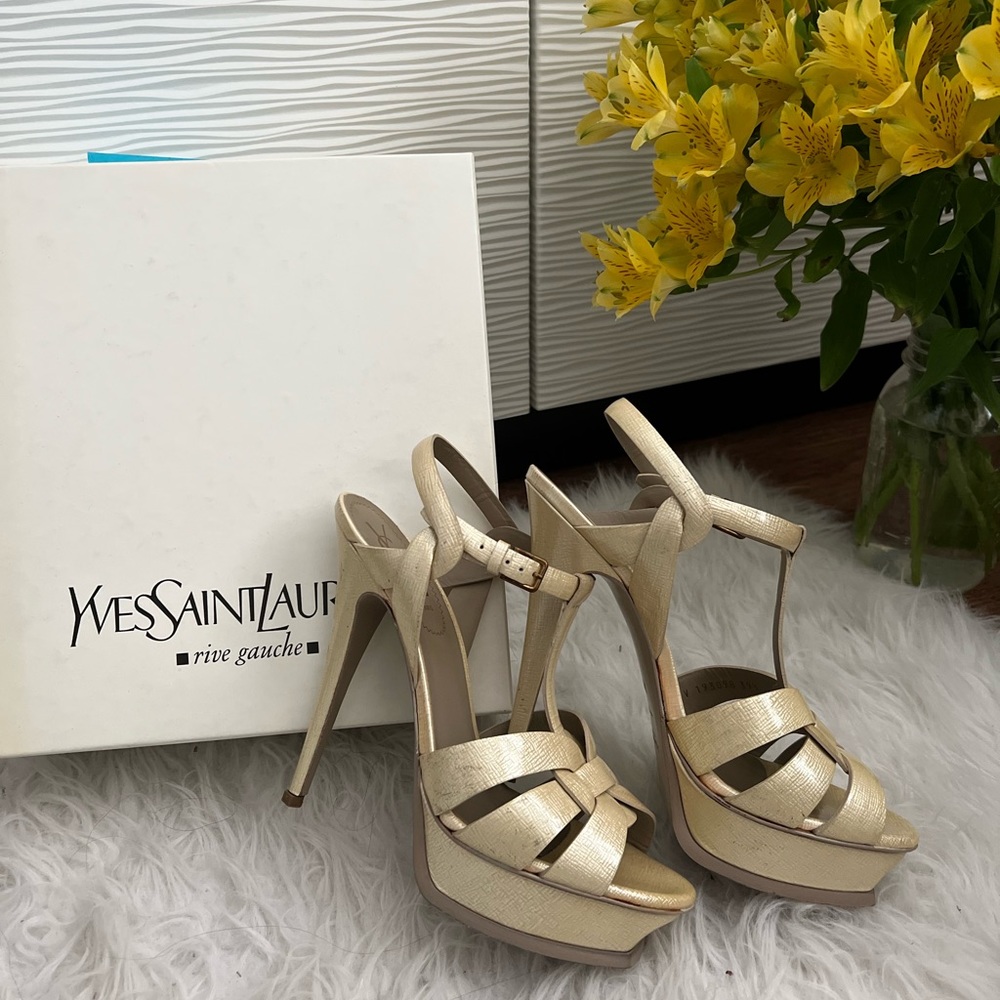YSL heels in box